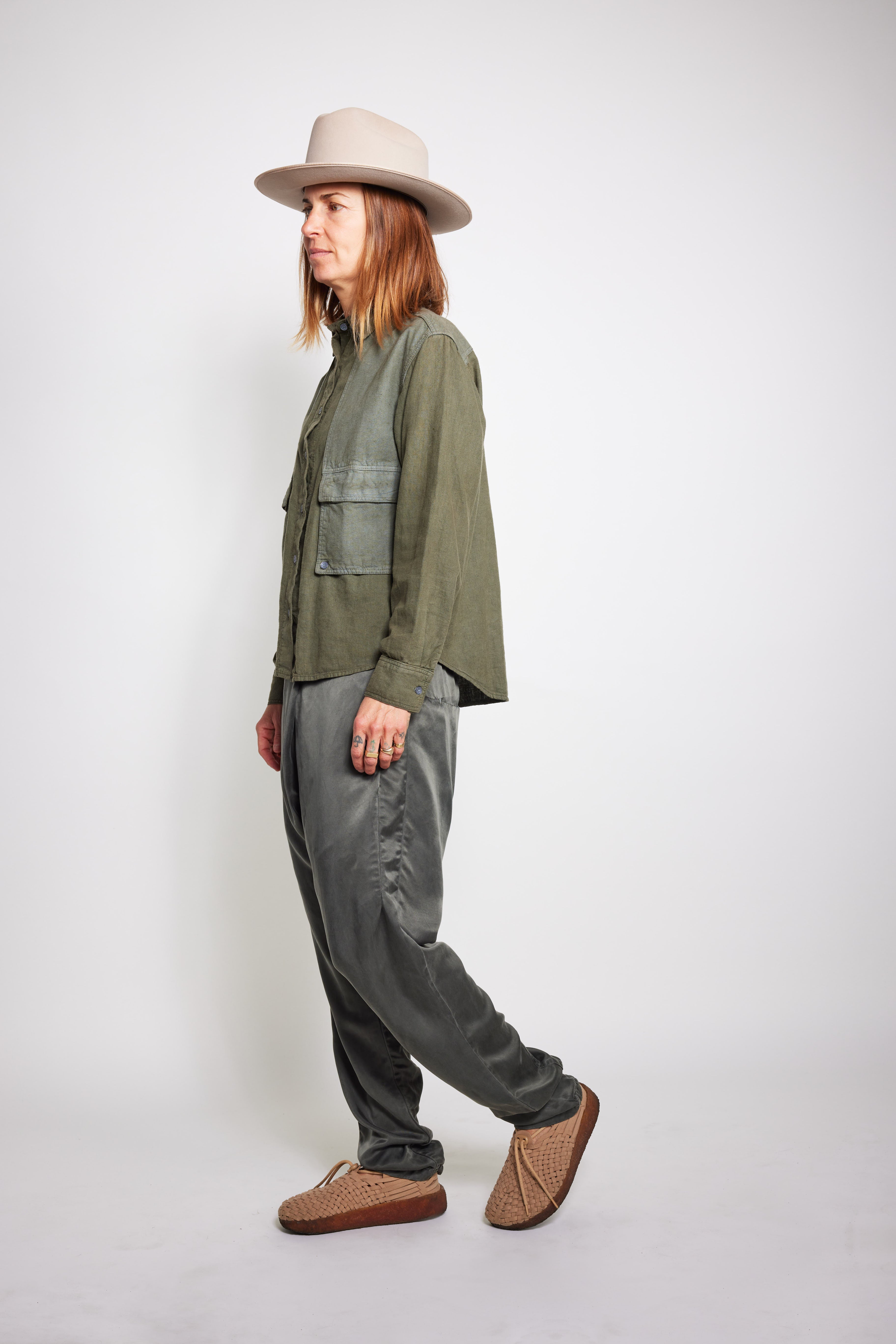 Unisex Souk Pant in Cupro Silk