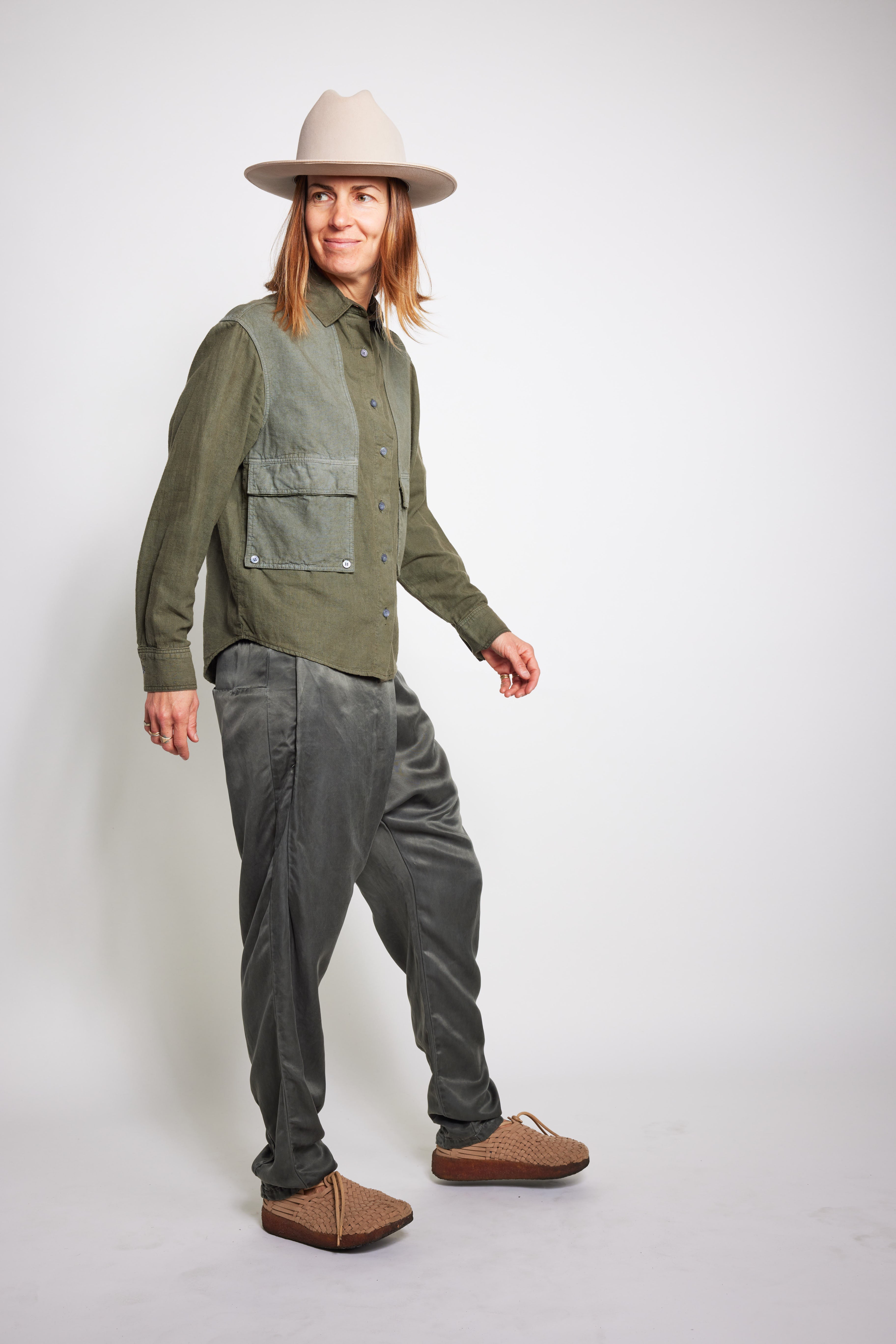 Unisex Souk Pant in Cupro Silk