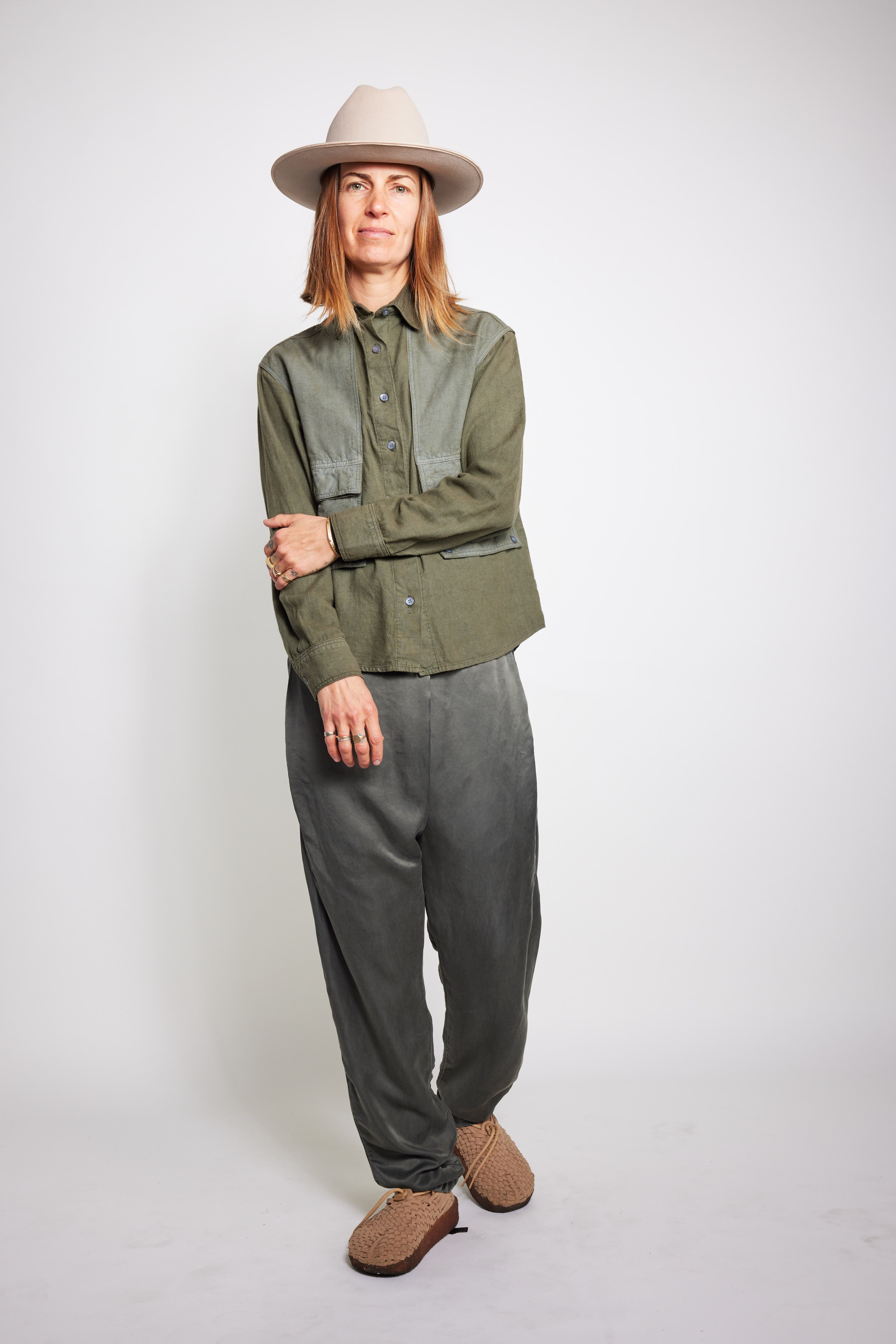 Unisex Souk Pant in Cupro Silk