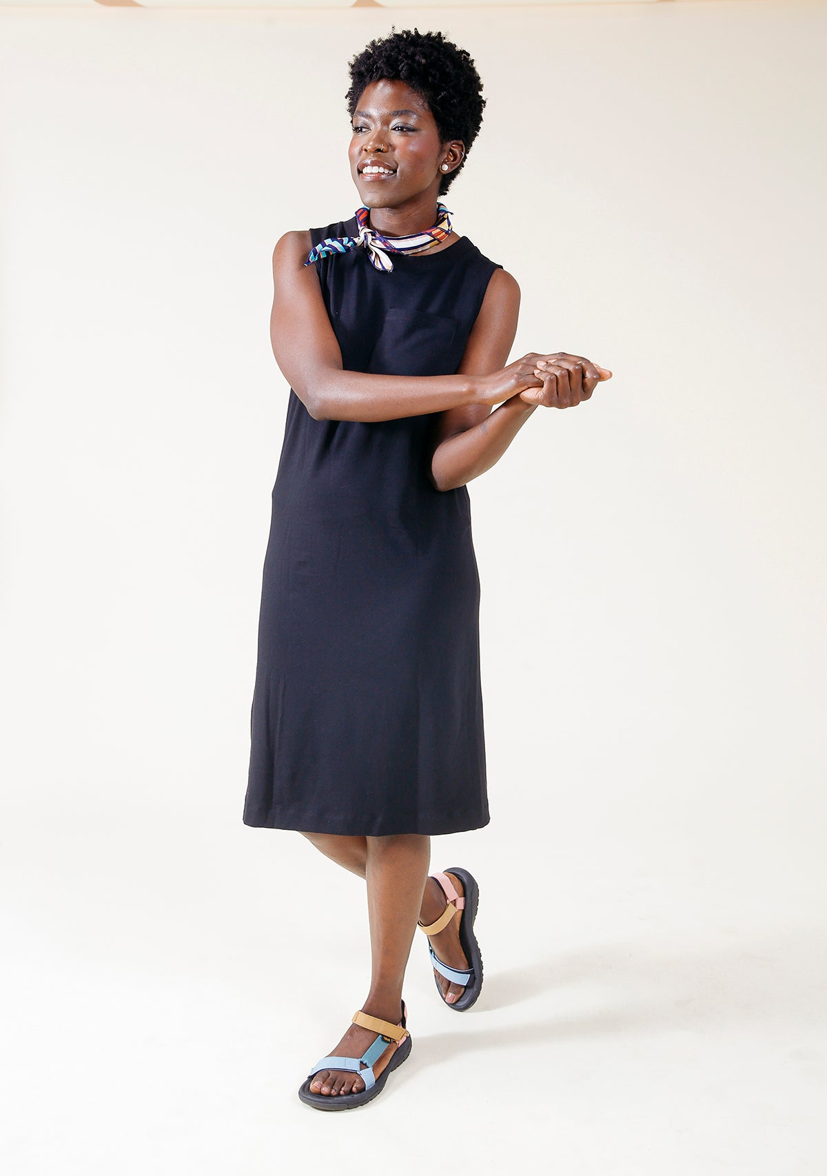 Sophie Tank Jersey Dress - Black