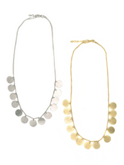 Disc Charm Necklace