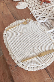 Organic Cotton Macrame Placemat