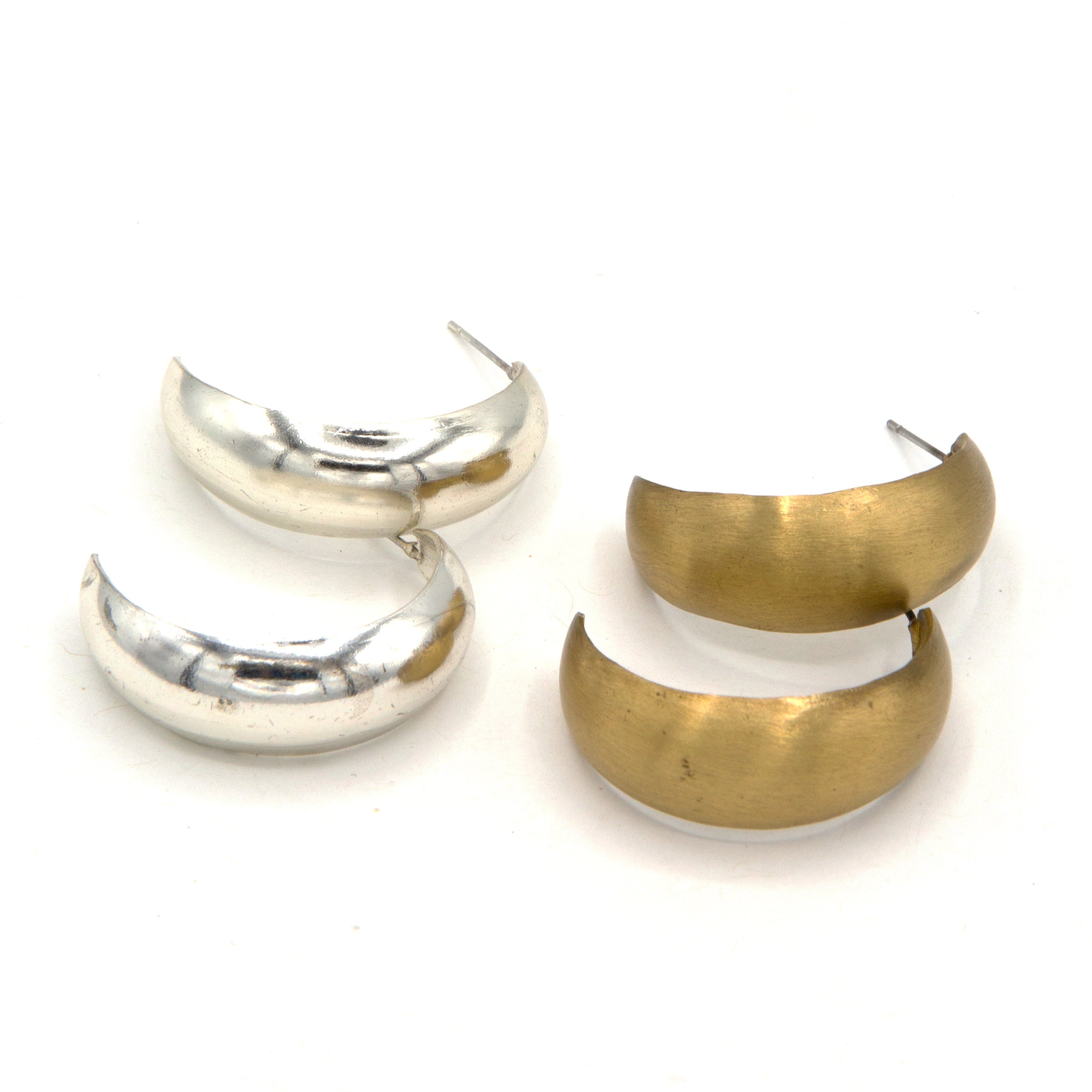 Vintage Rounded Hoops