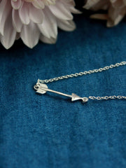 Wandering Arrow Sterling Necklace
