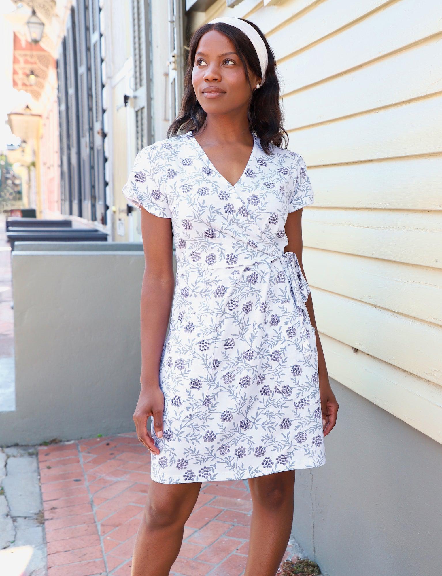 Alyssa Organic Wrap Dress