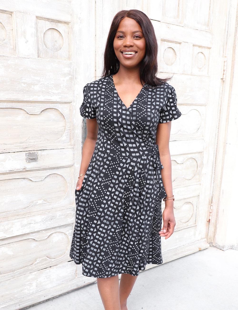 Arabella Organic Wrap Dress - FINAL SALE