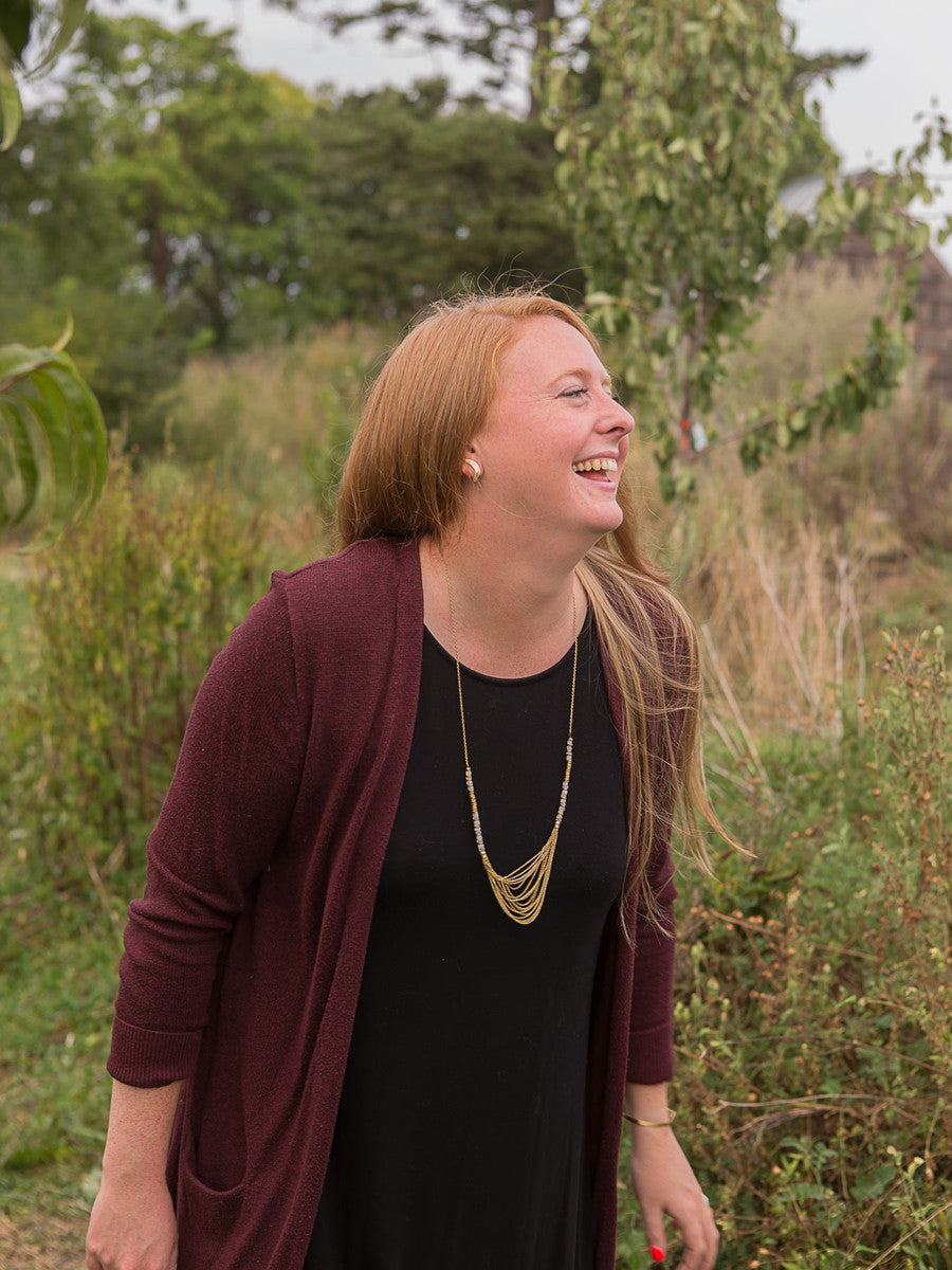 Meteor Shower Moonstone Necklace