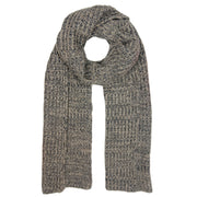 Marled Cocoa Knit Cashmere Scarf