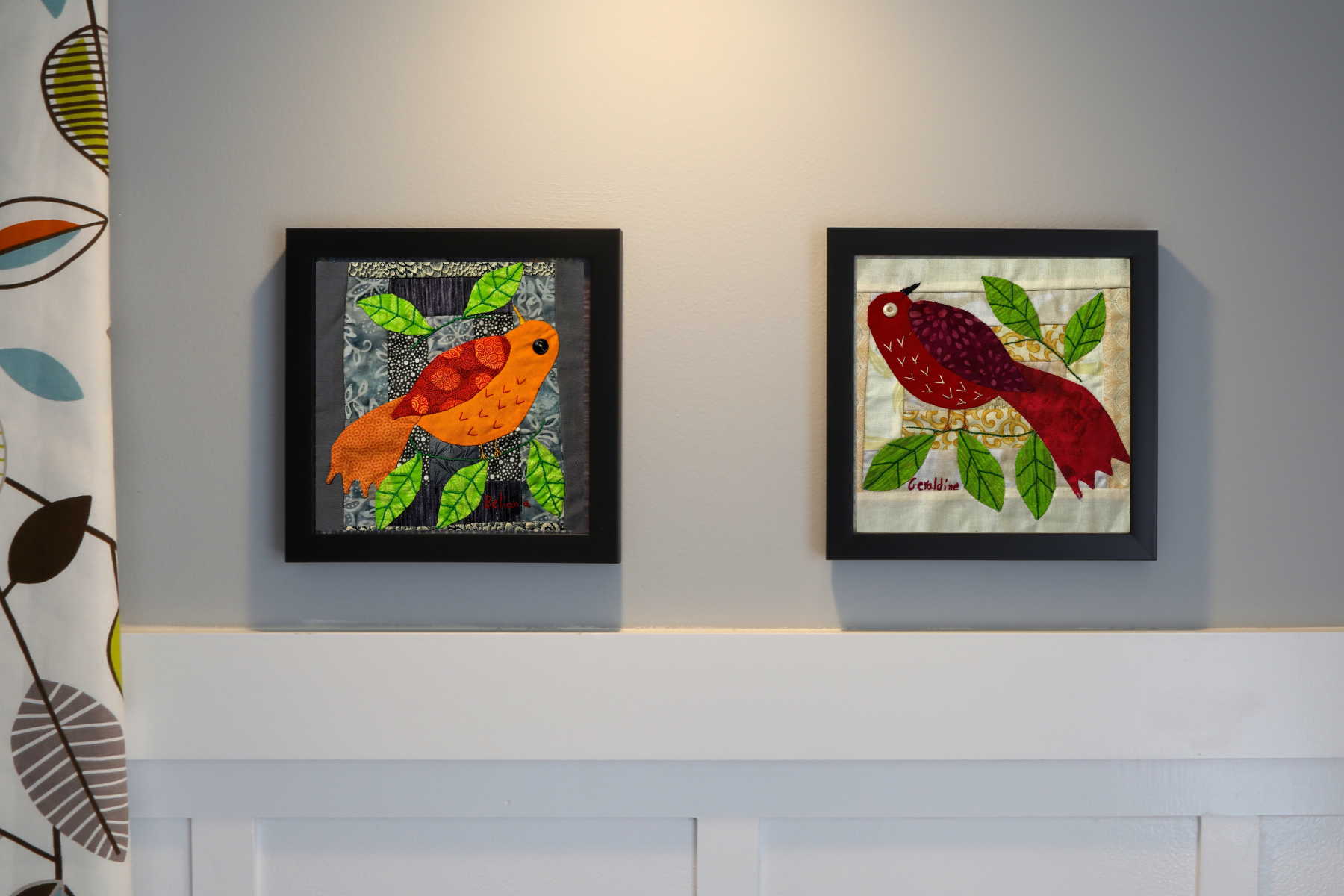 Birds of Hope Framed Mini-Quilt #5