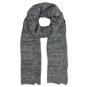 Marled Graphite Knit Cashmere Scarf