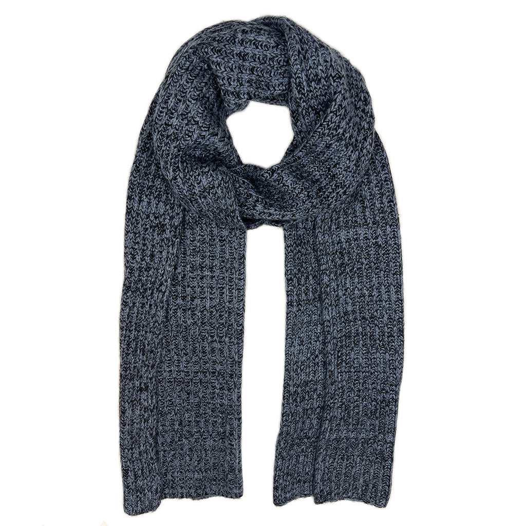 Marled Storm Knit Cashmere Scarf