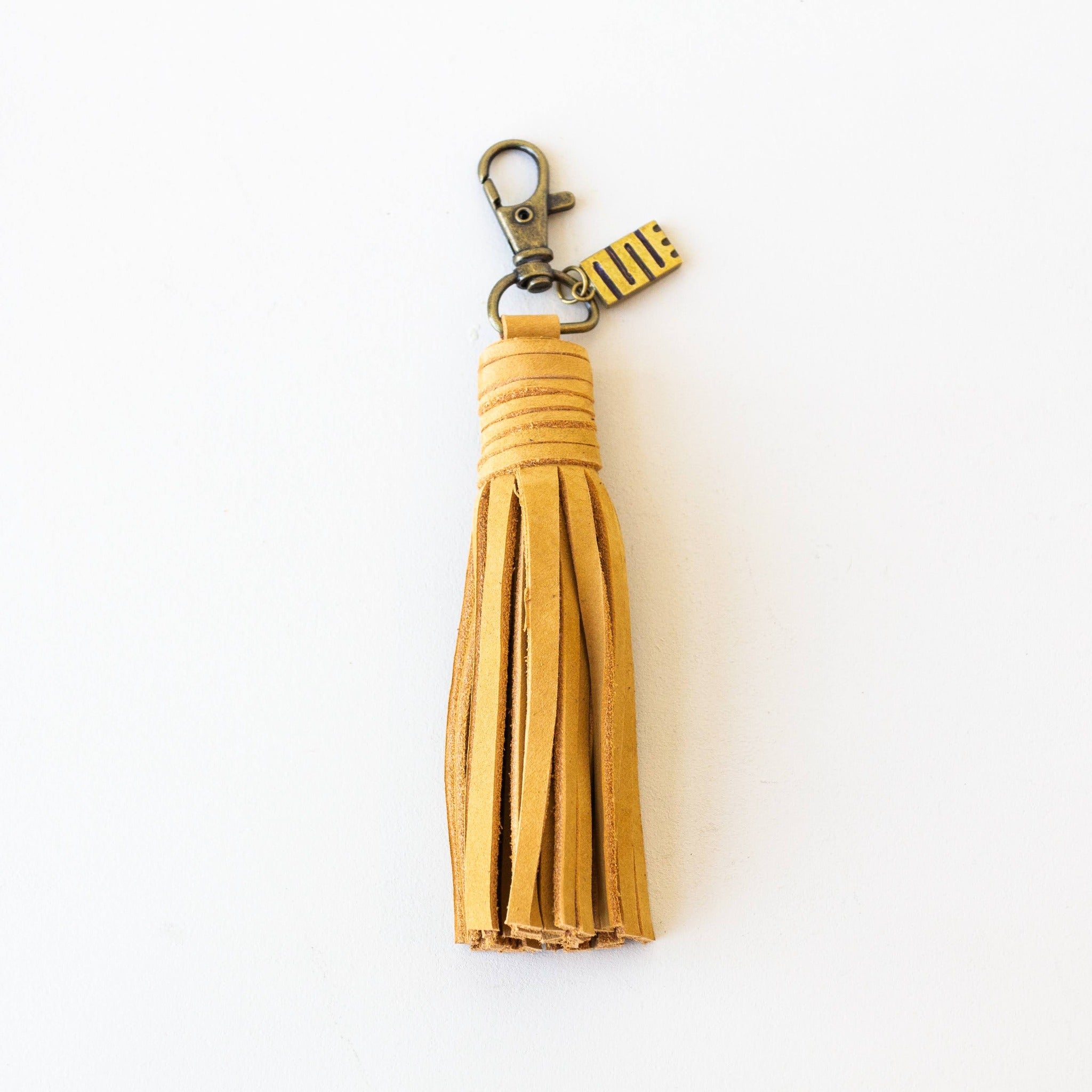 Leather Tassel Key Holder