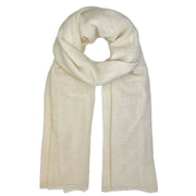 Champagne Herringbone Cashmere Scarf