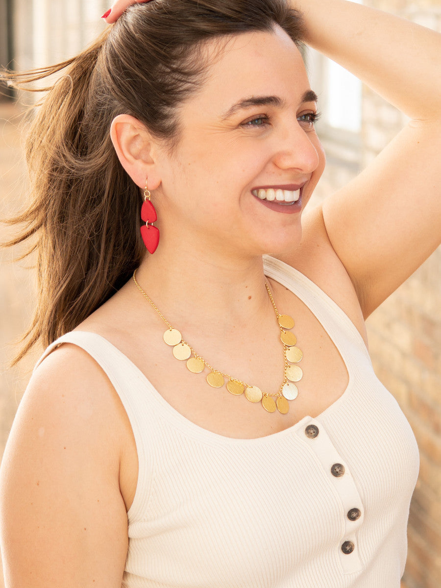 Disc Charm Necklace