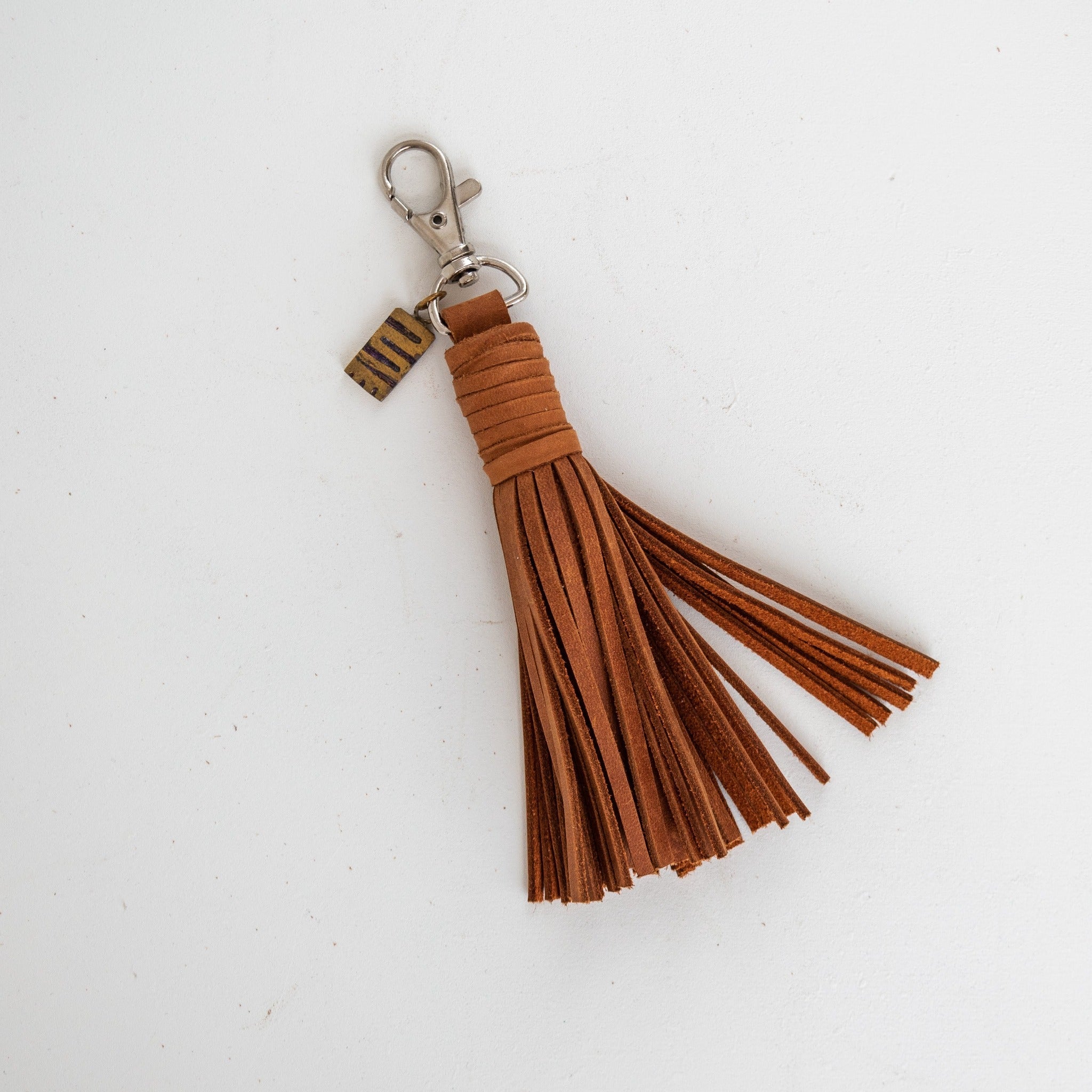 Leather Tassel Key Holder