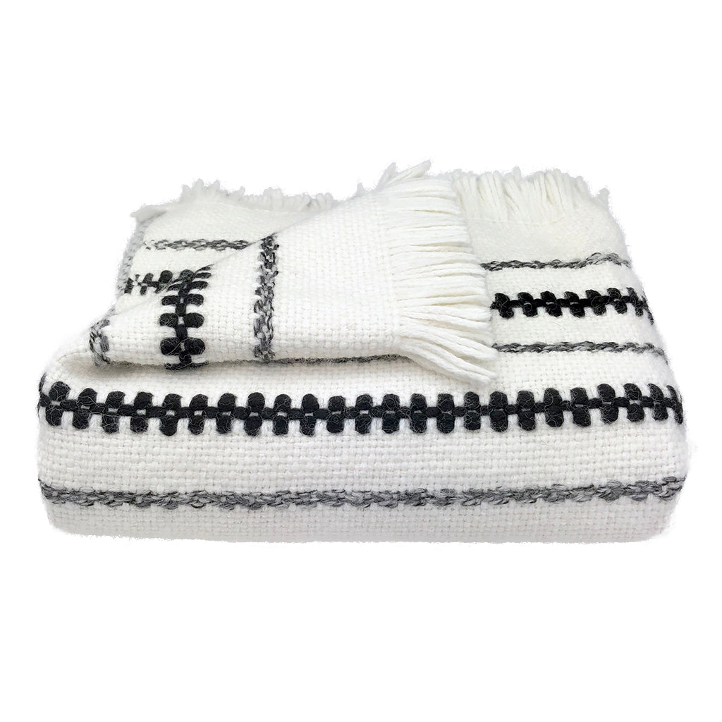 Chunky Snow Cuzco Alpaca Throw