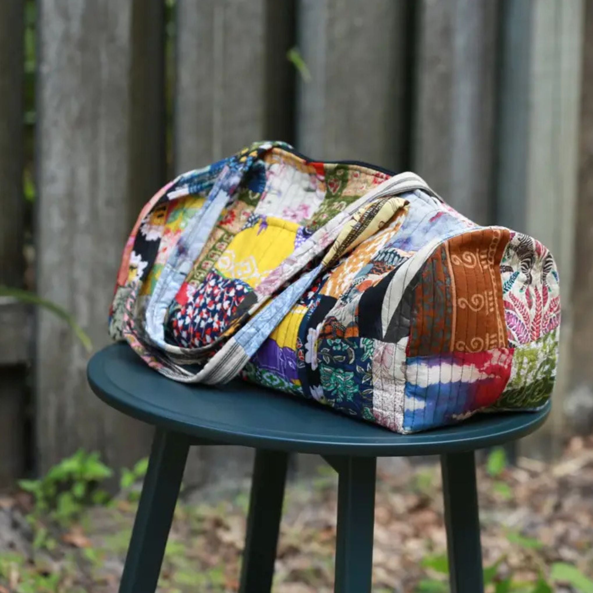 Patchwork Quilted Duffle Bag