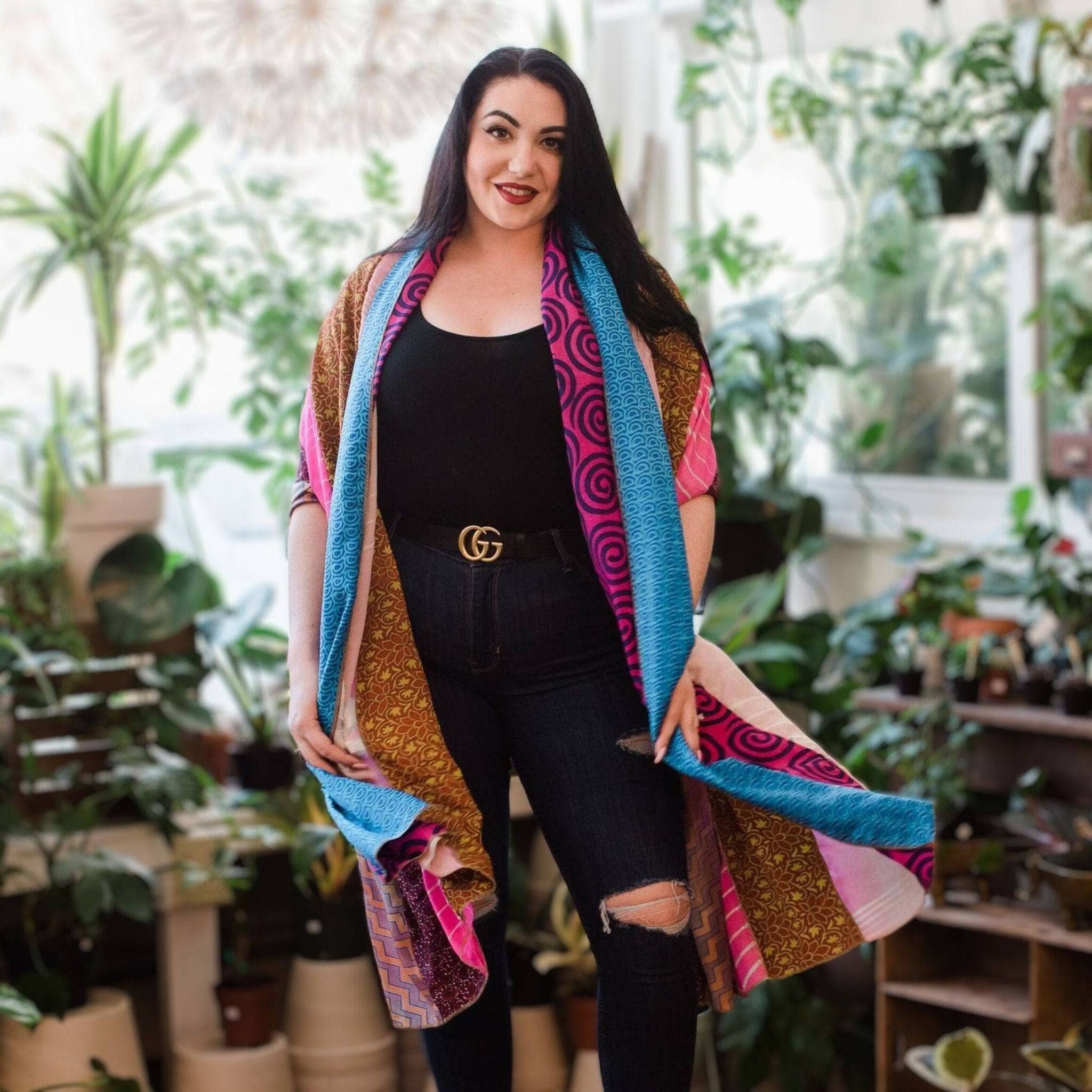 #1 Stocking Stuffer: The Original Medley Scarf. ♻️ Made from Sari Magic