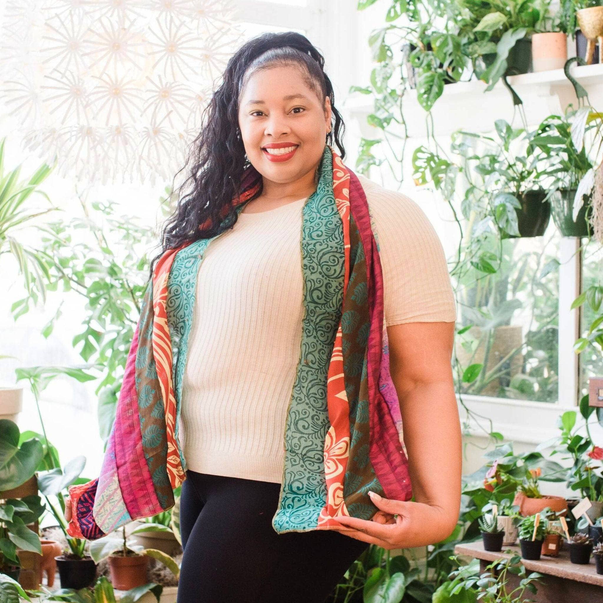 #1 Stocking Stuffer: The Original Medley Scarf. ♻️ Made from Sari Magic