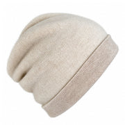 Sandstone Reversible Cashmere Beanie