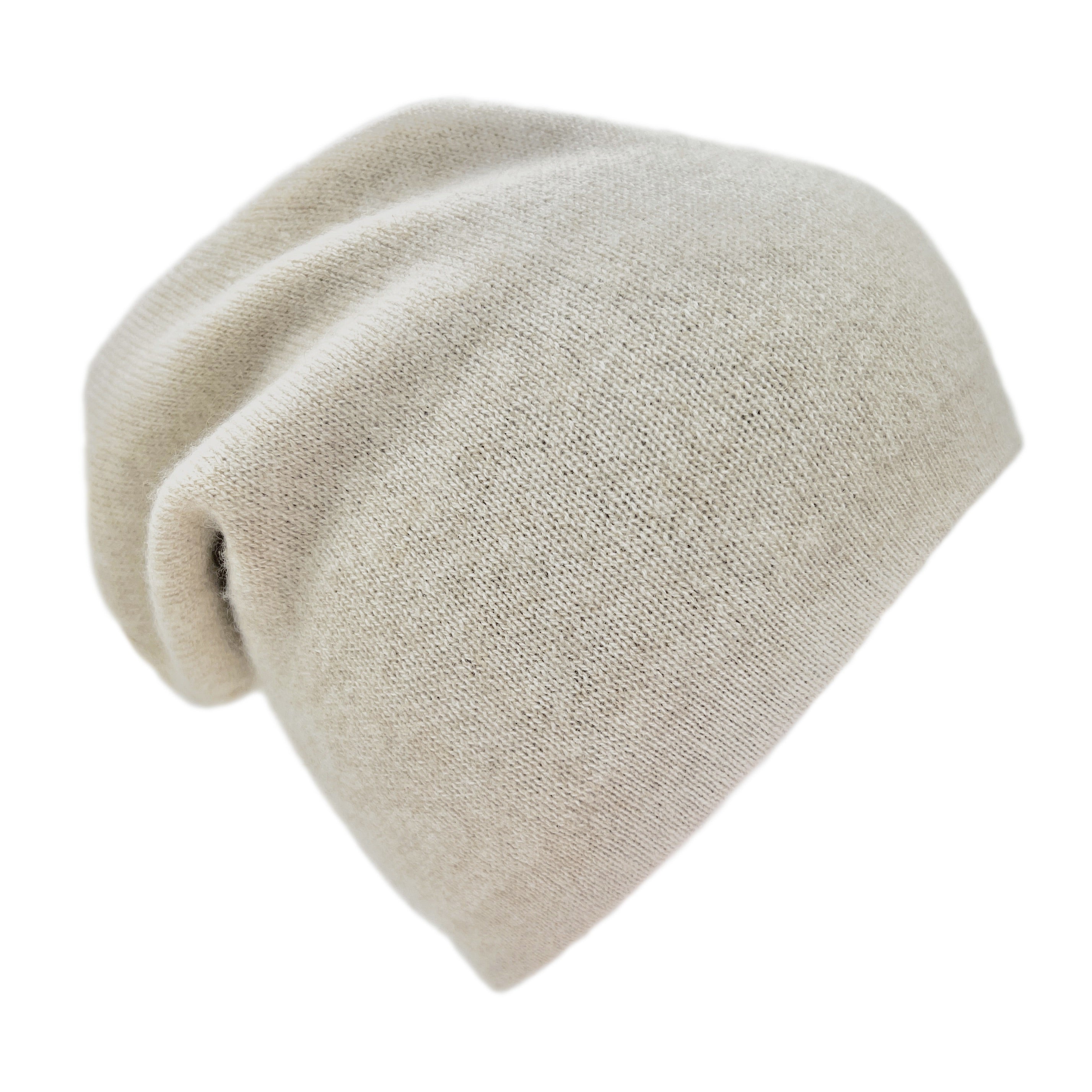 Coffee + Cream Reversible Cashmere Beanie