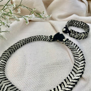 Silver Temple Collar Necklace