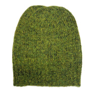 Olive Green Ribbed Alpaca Beanie