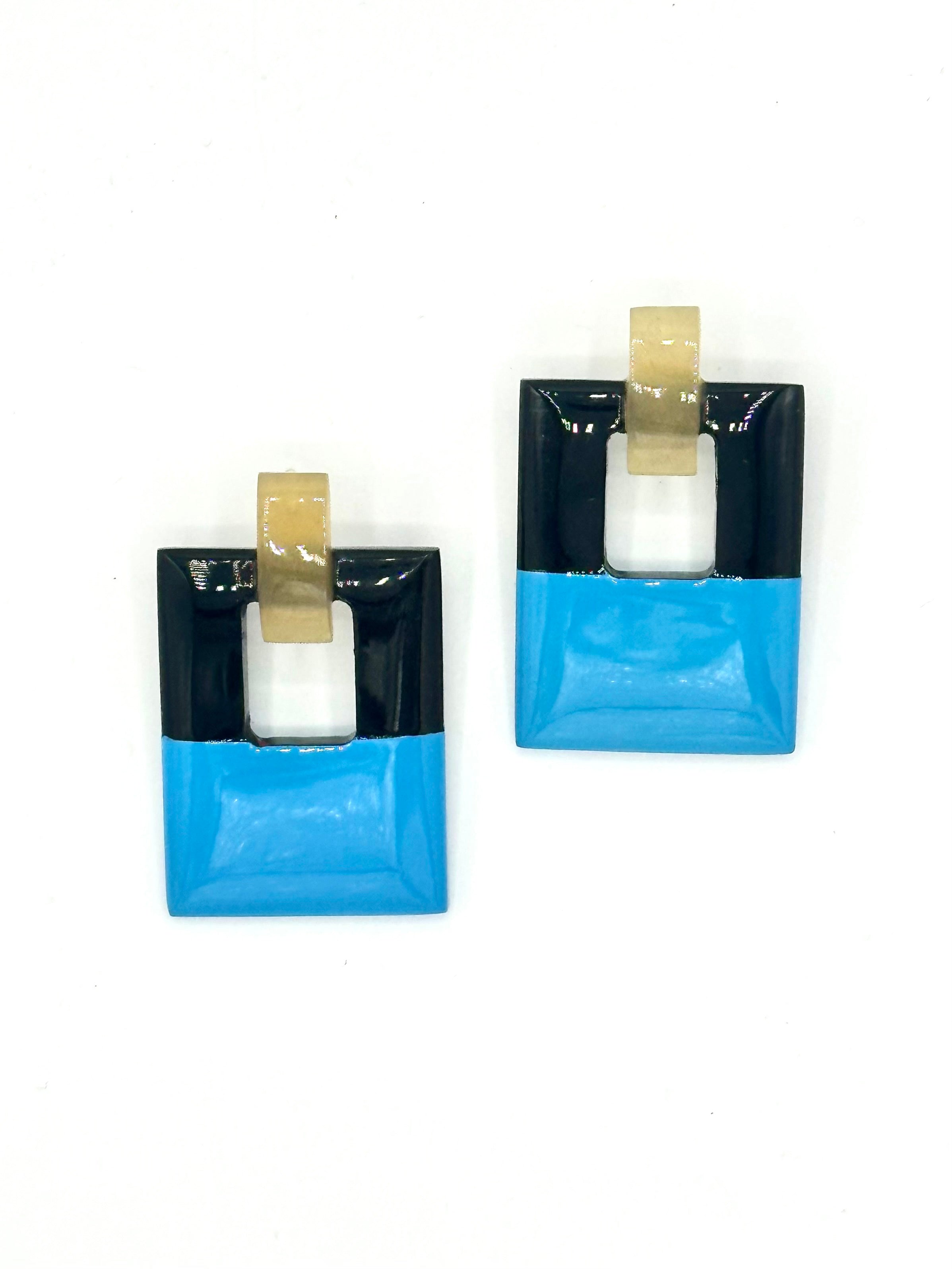 Hinged Horn Earrings