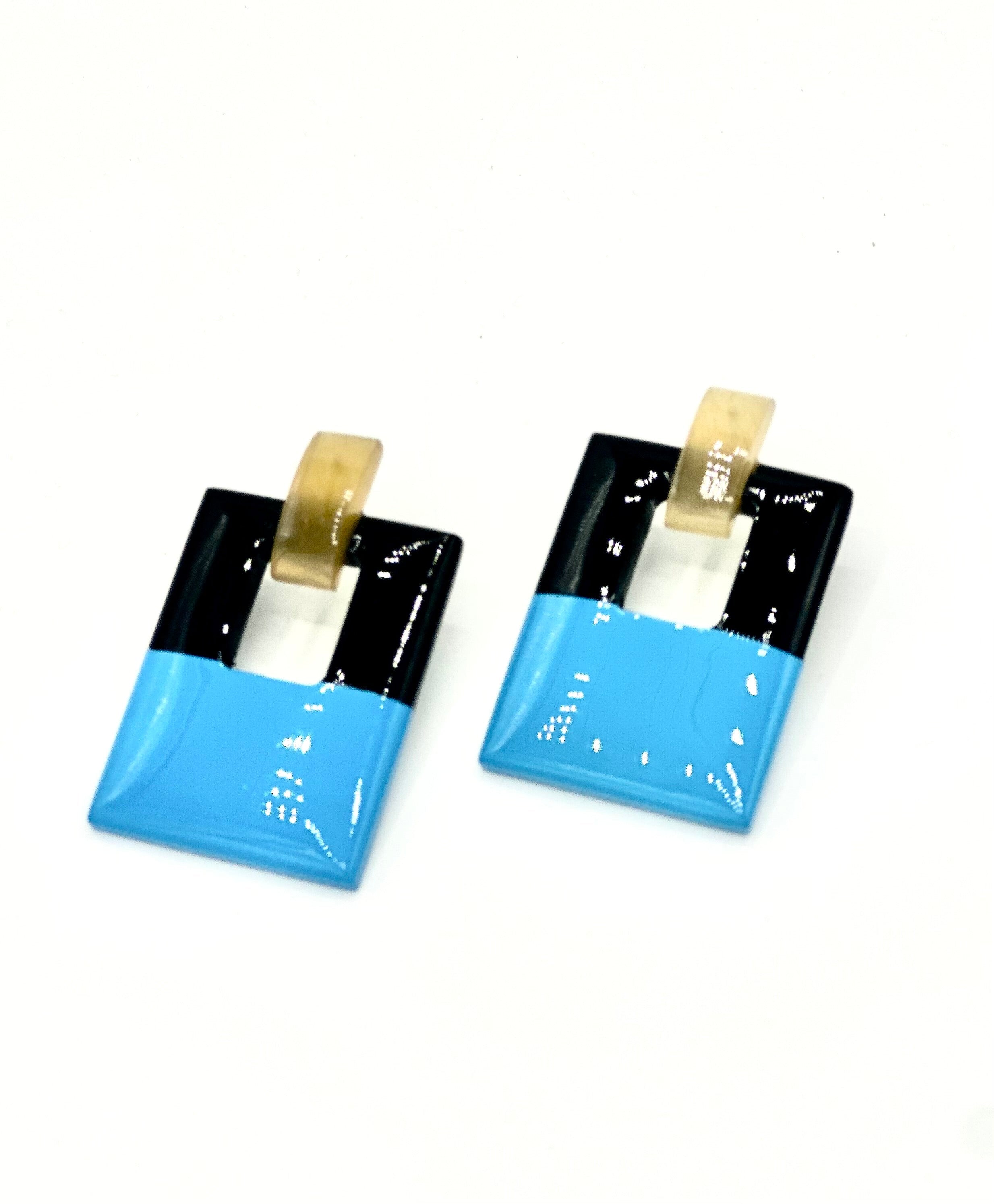 Hinged Horn Earrings