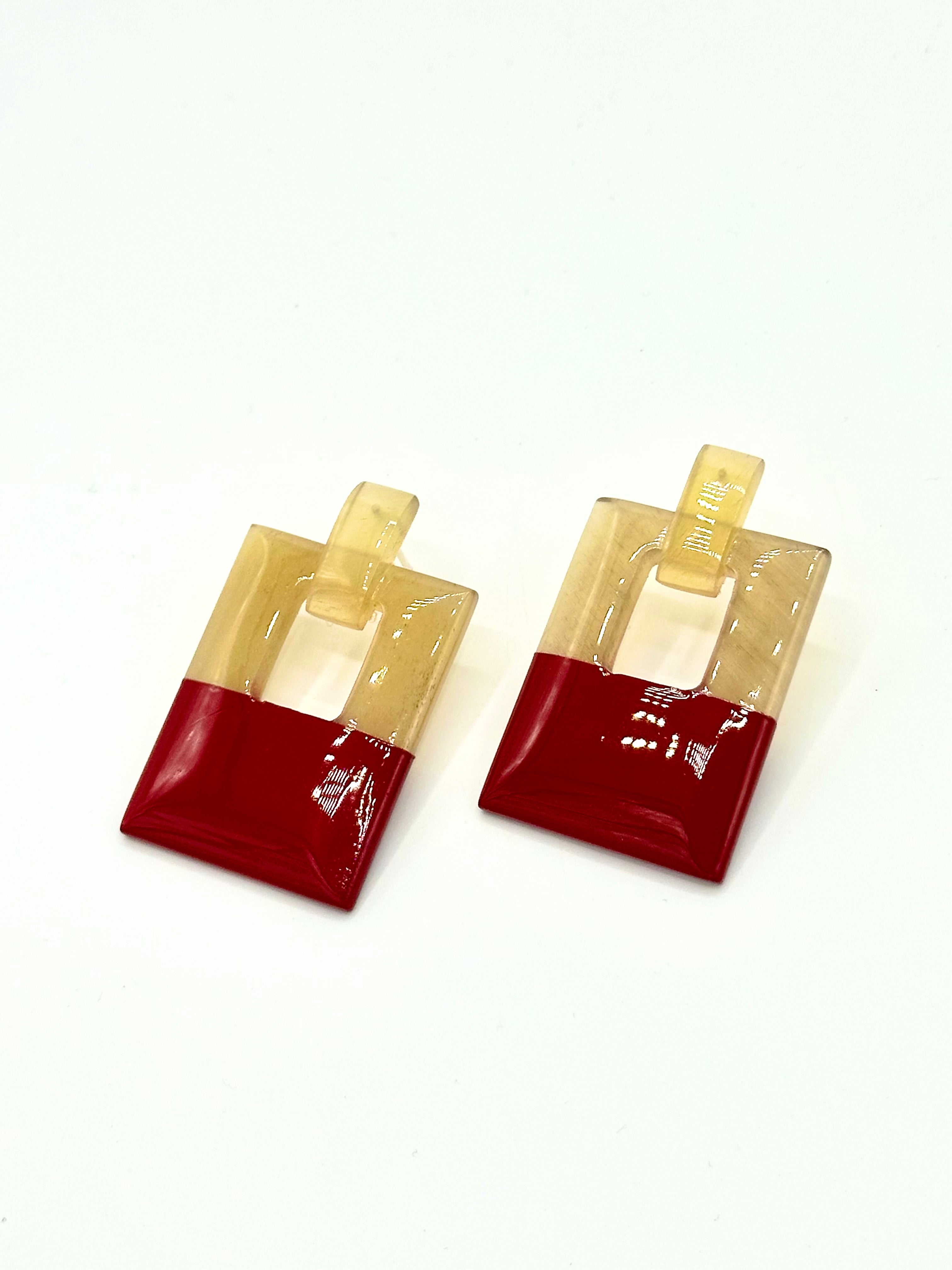 Hinged Horn Earrings