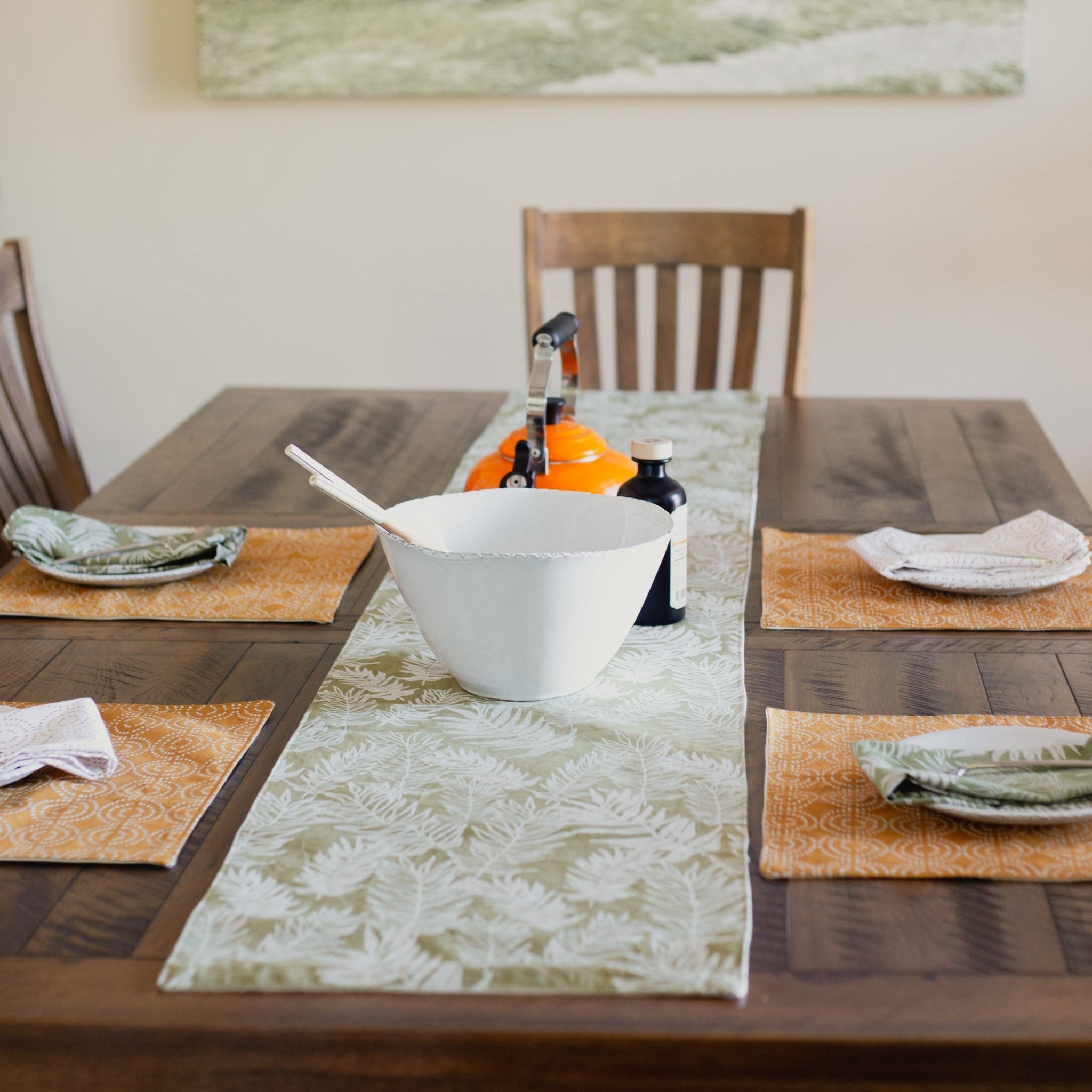 Screen Print Table Runner