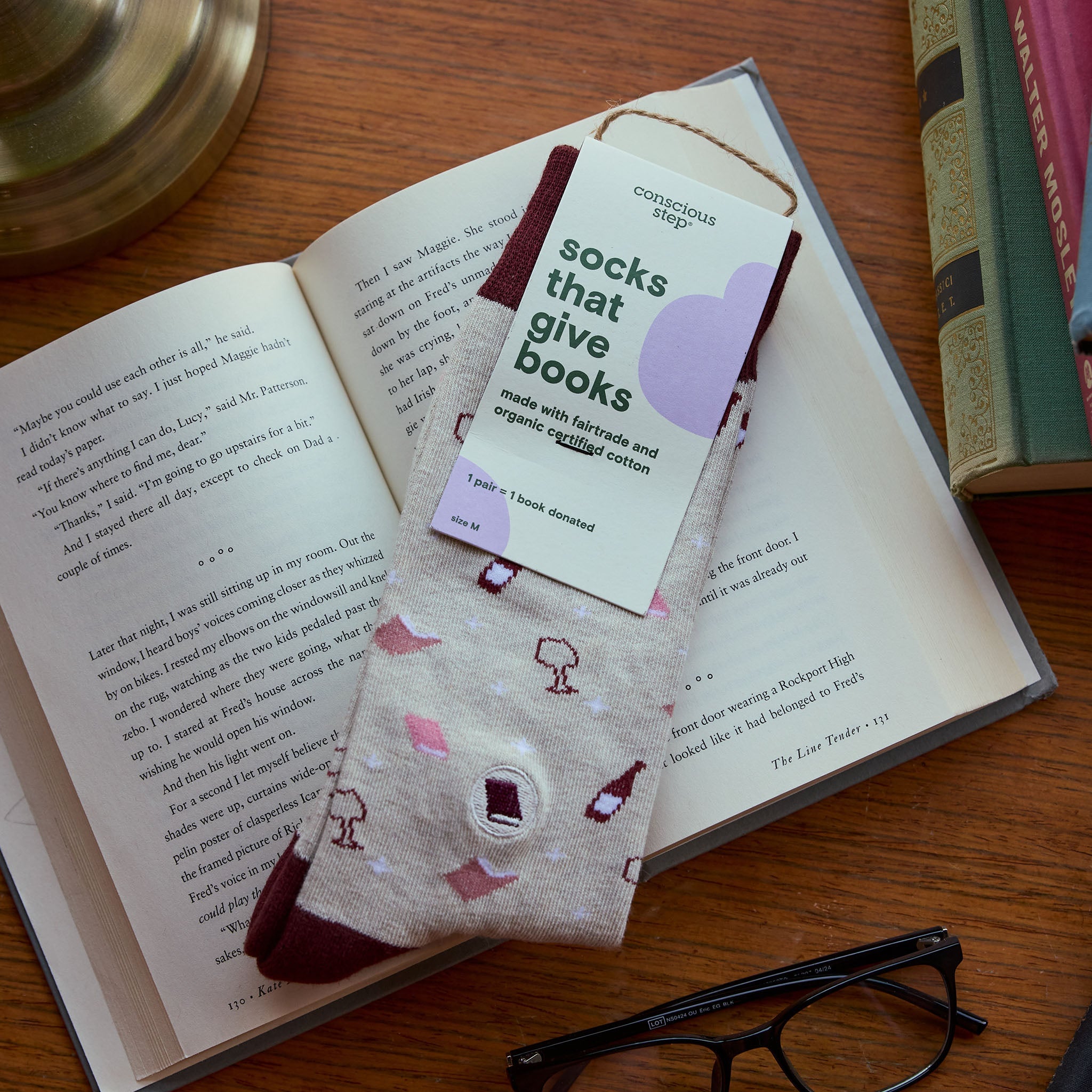 Socks that Give Books