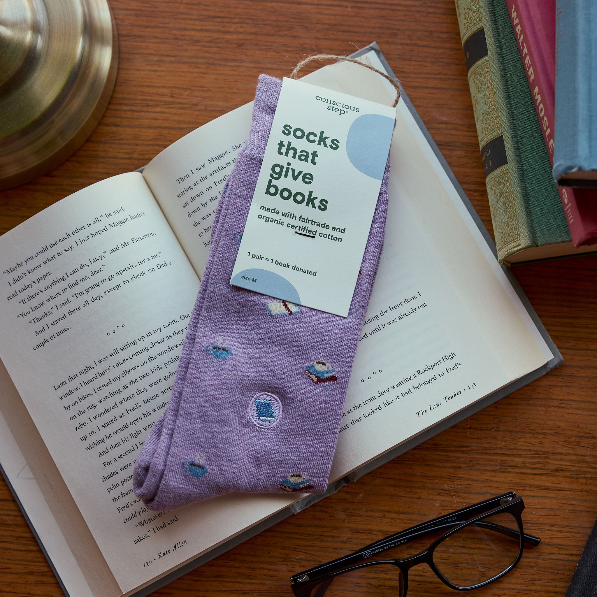 Socks that Give Books