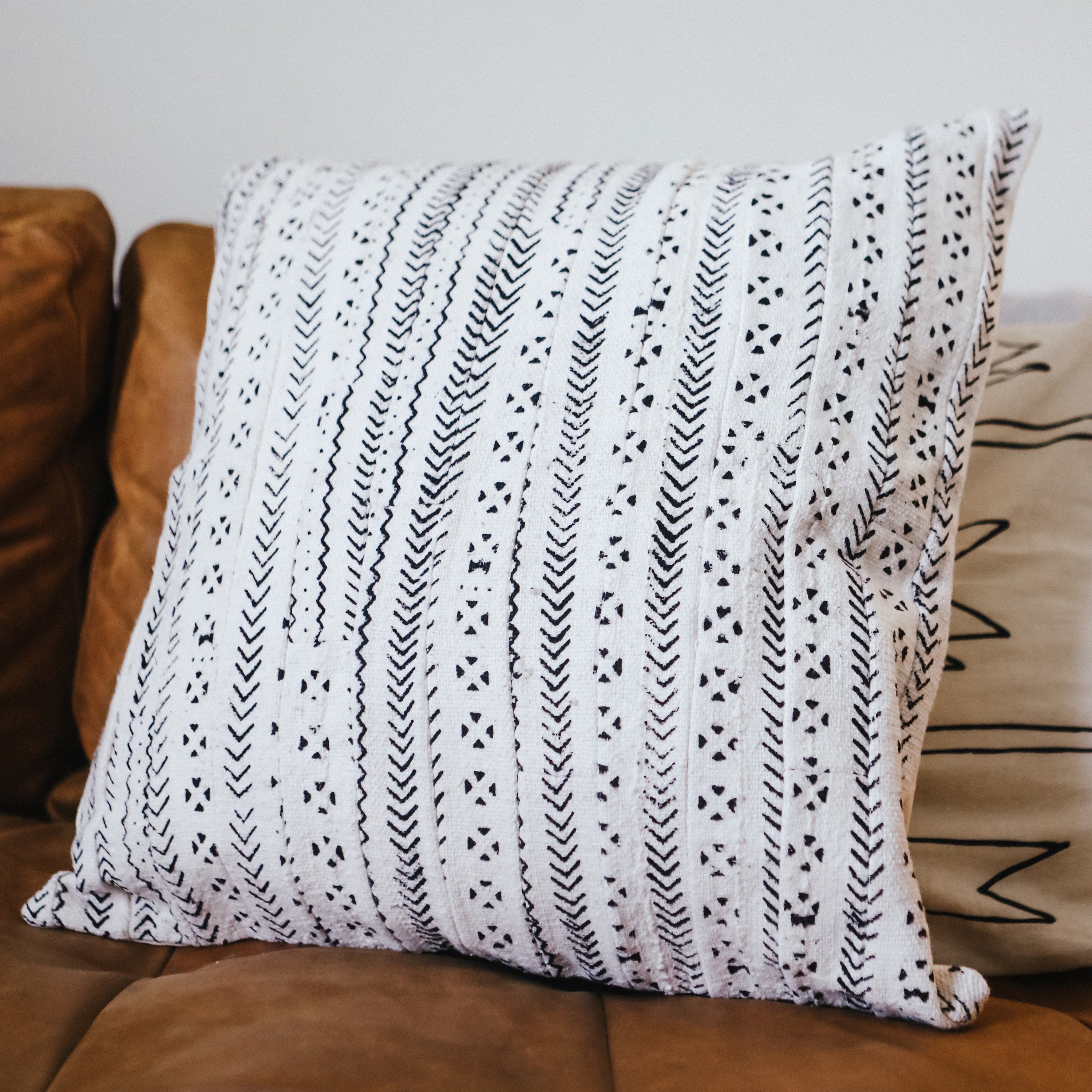 Mud Cloth Strip Pillowcase