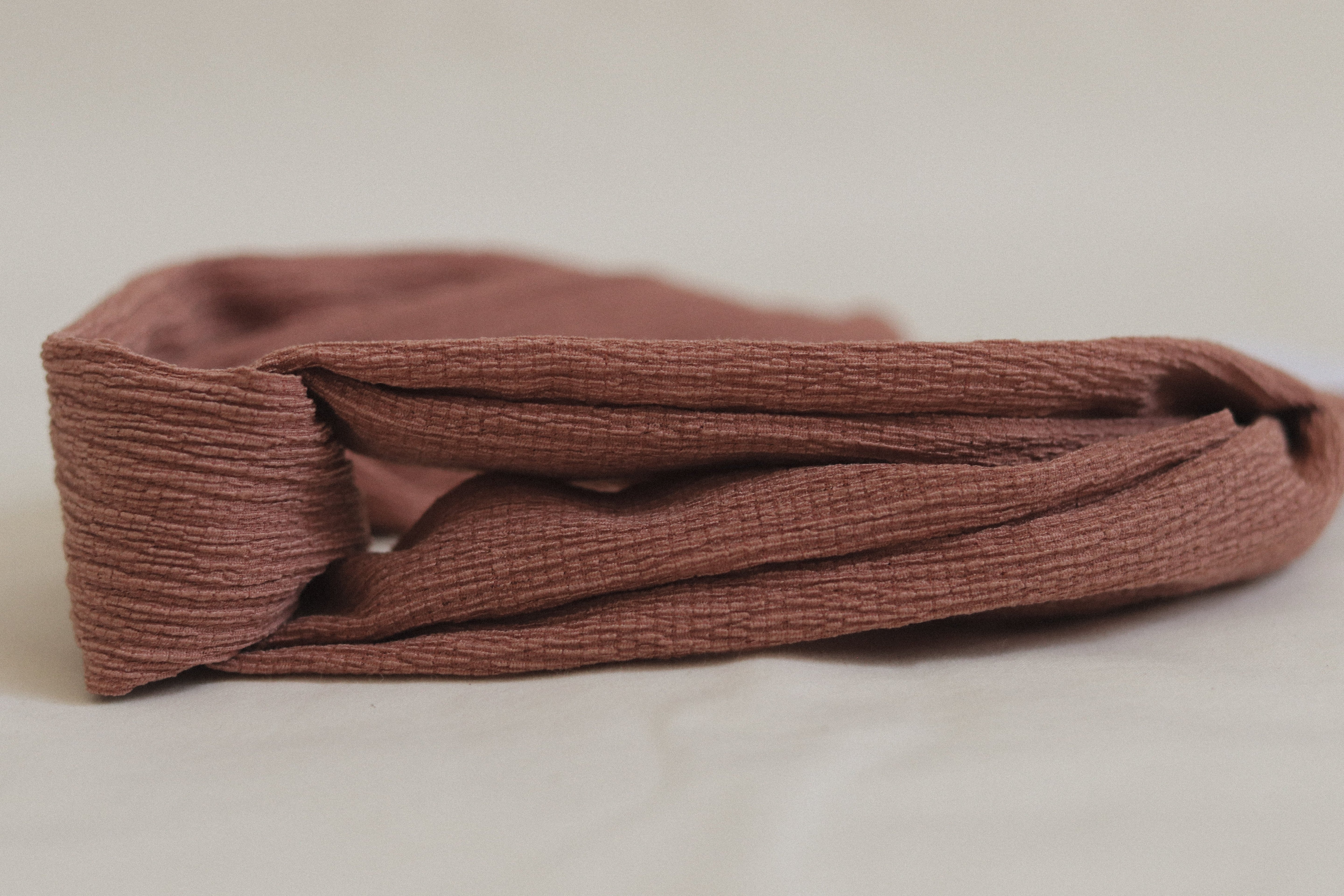 Textured Mauve Headband