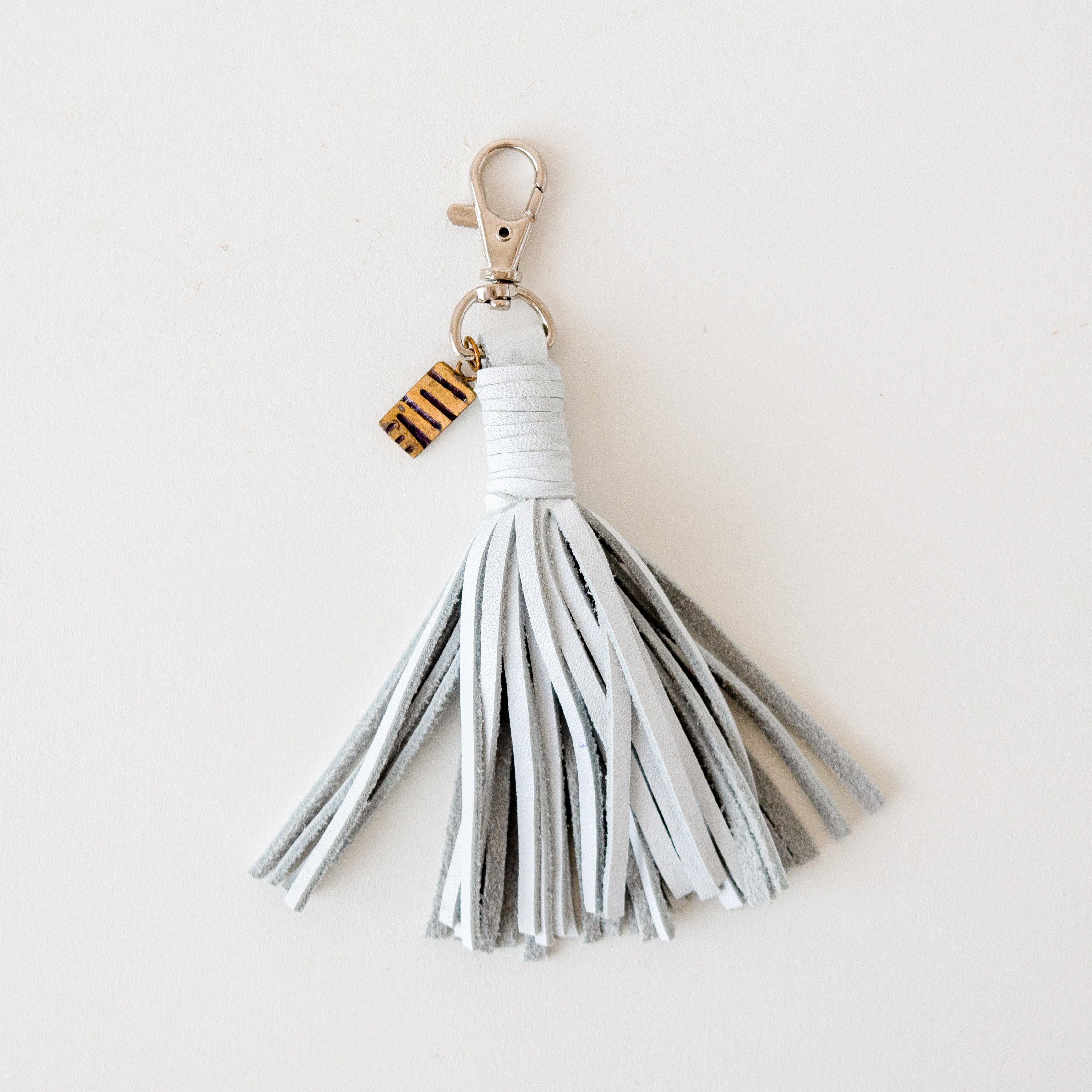 Leather Tassel Key Holder