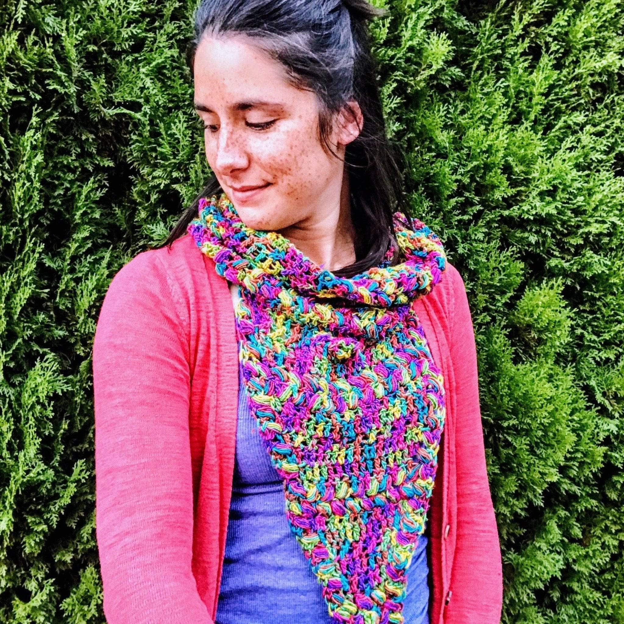 Rainbow Meadows Cowl Crochet Kit