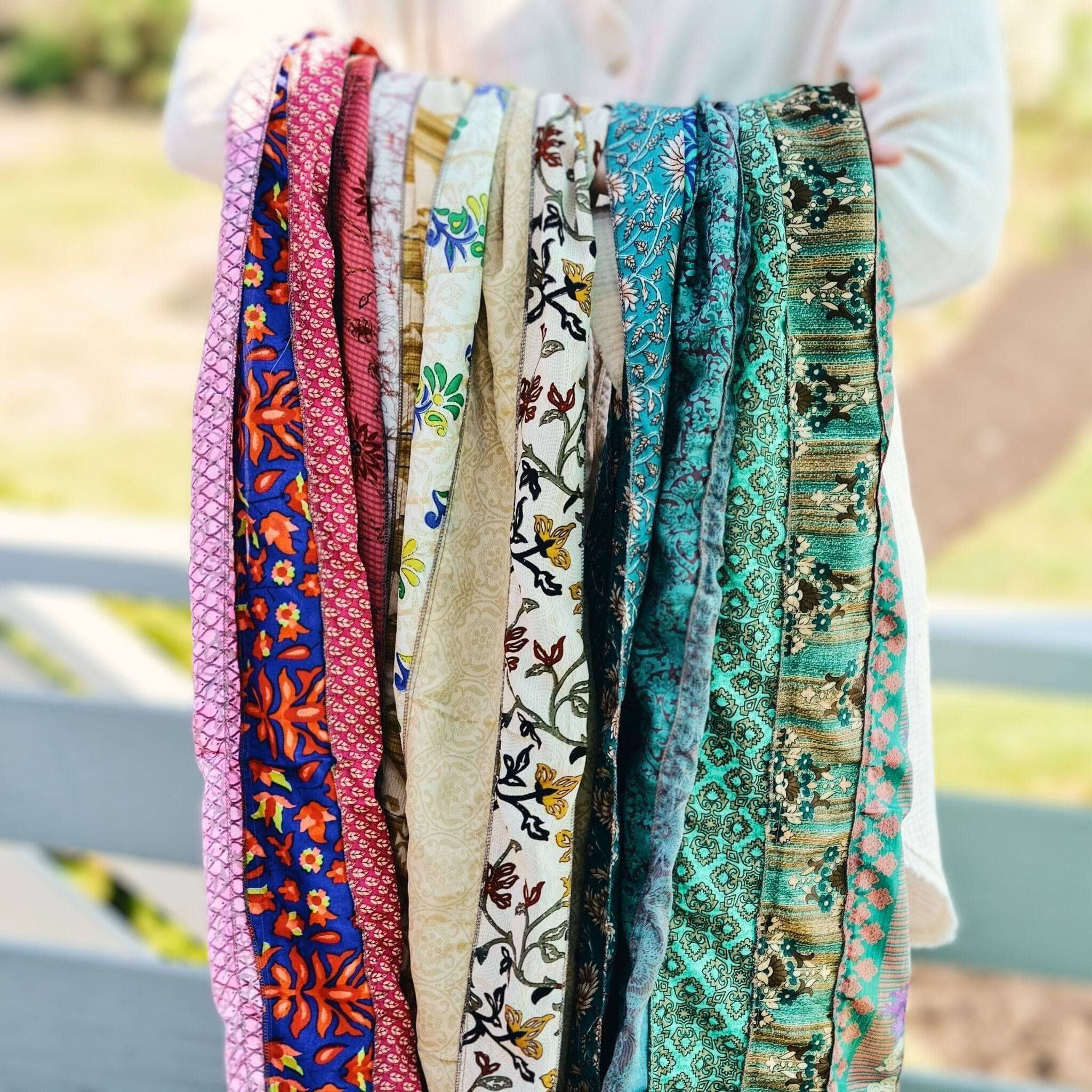 #1 Stocking Stuffer: The Original Medley Scarf. ♻️ Made from Sari Magic