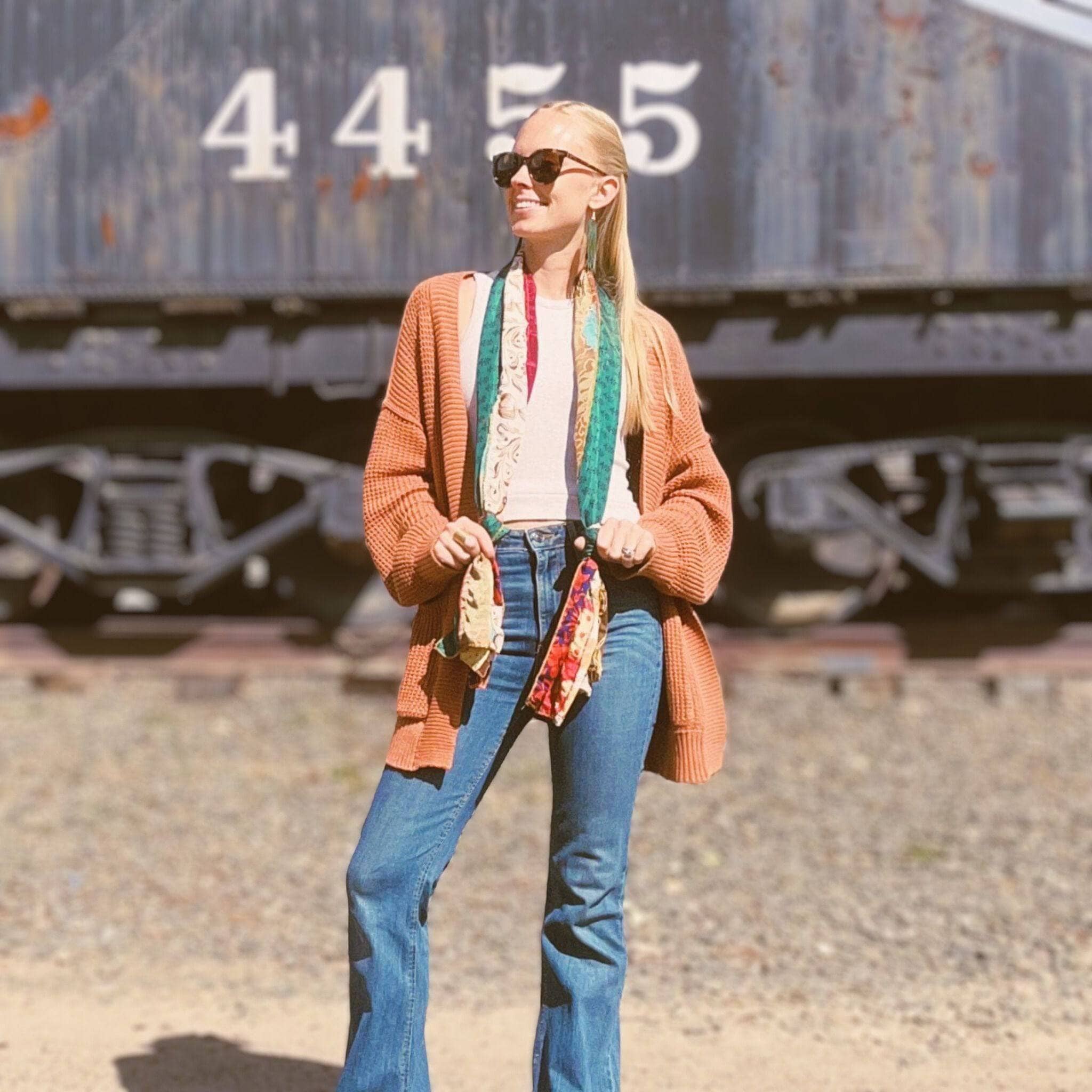 #1 Stocking Stuffer: The Original Medley Scarf. ♻️ Made from Sari Magic