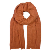 Terracotta Handloom Cashmere Scarf