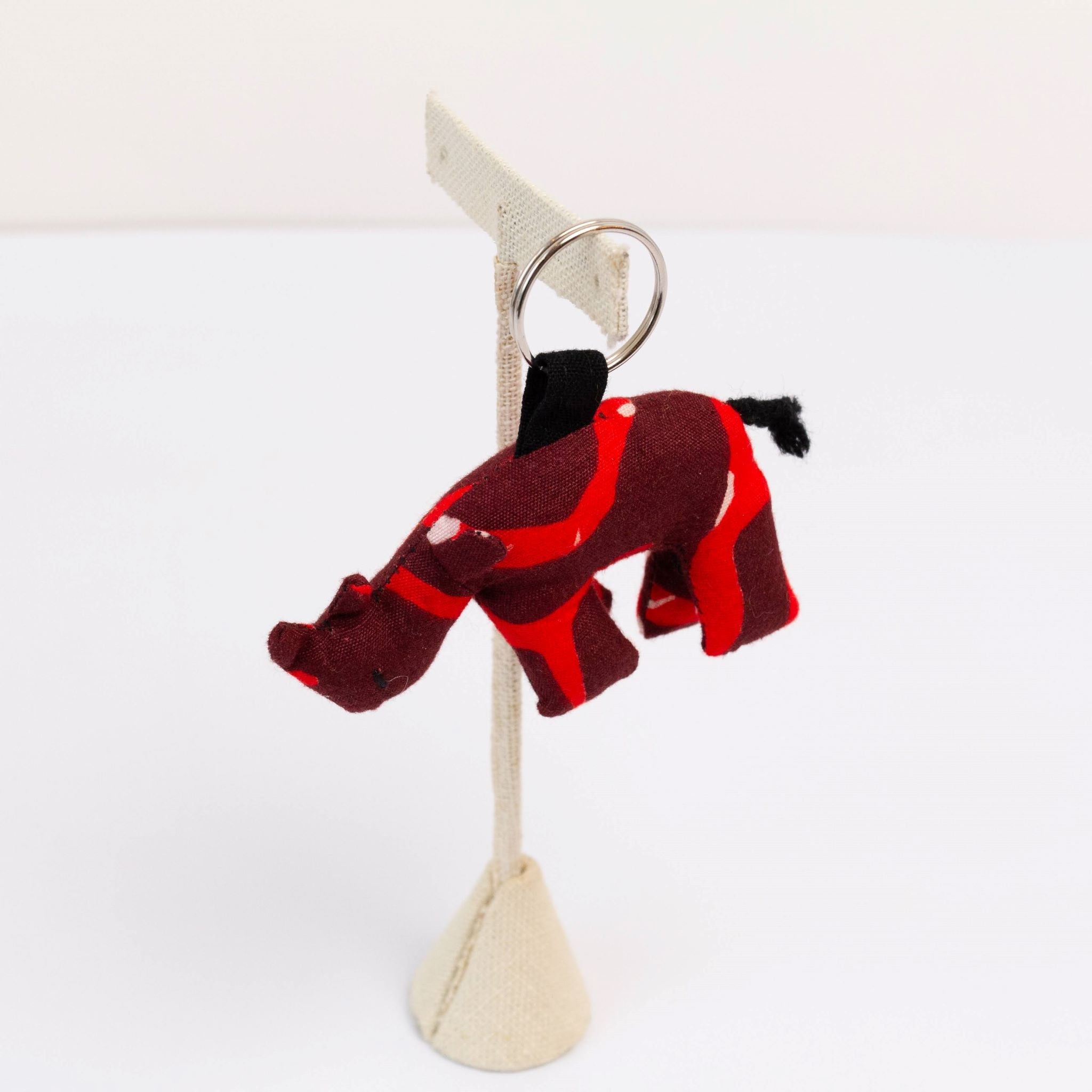 Kitenge Animal Keychain