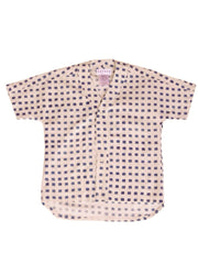 Unisex Baseball Shirt in Hand Block Print