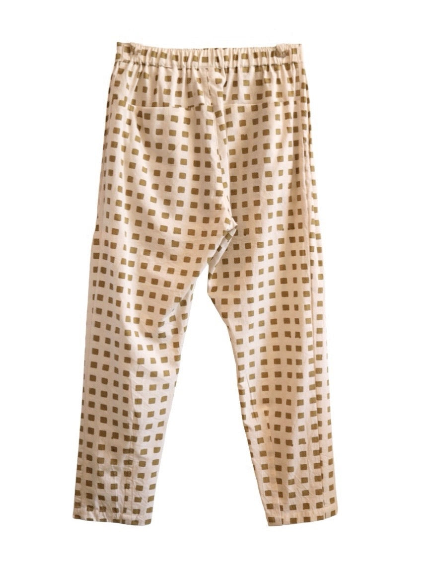 Unisex Souk Pant in Hand Block Print