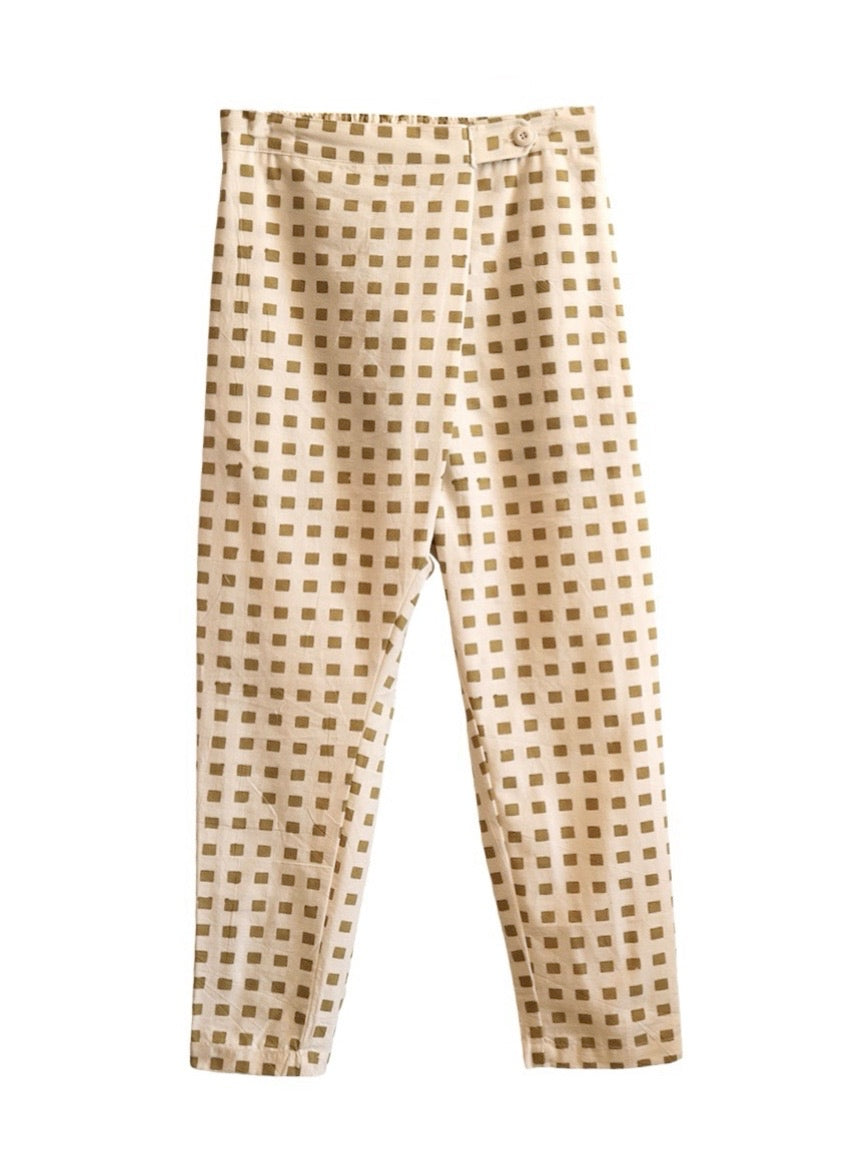 Unisex Souk Pant in Hand Block Print