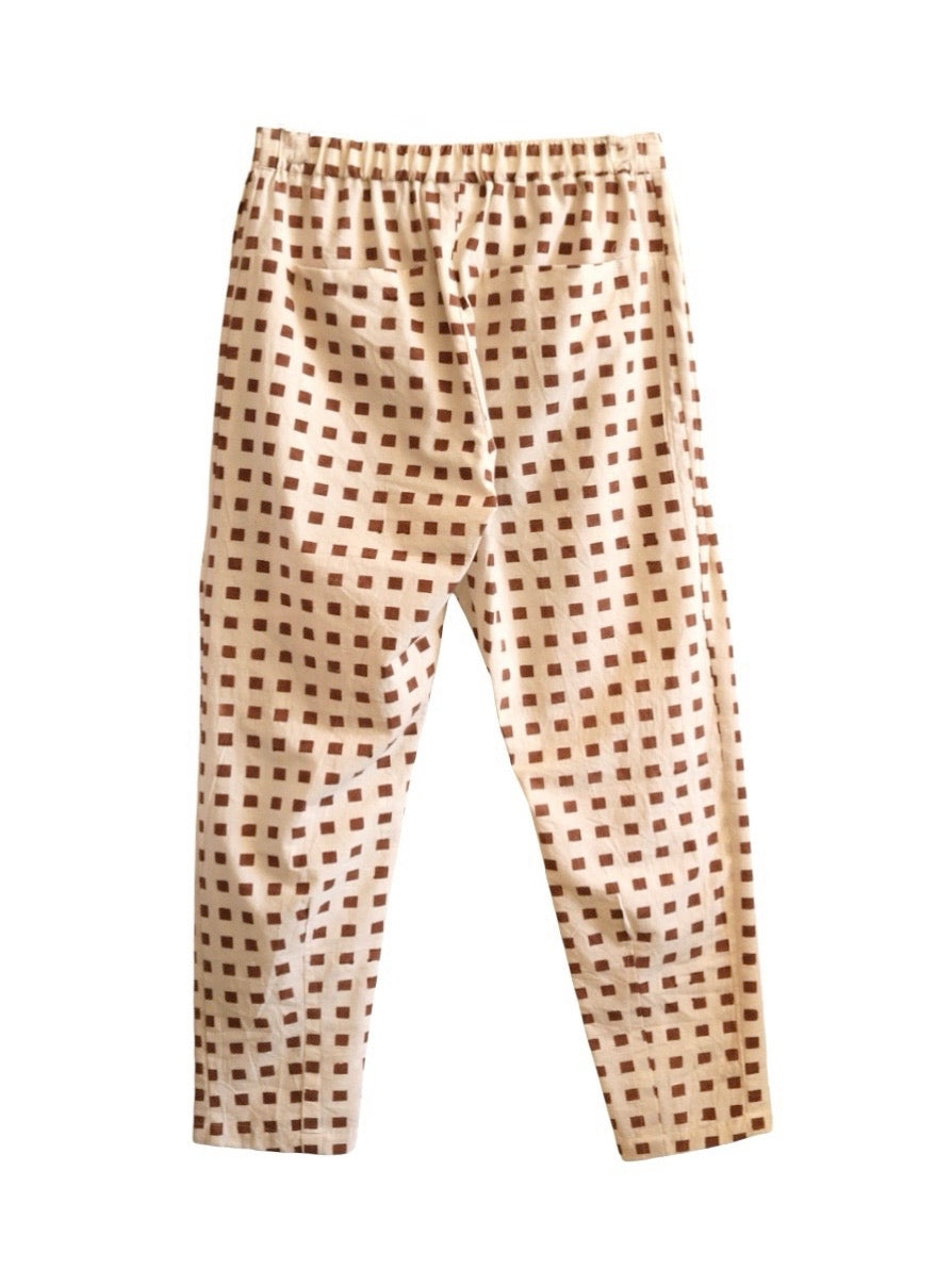 Unisex Souk Pant in Hand Block Print