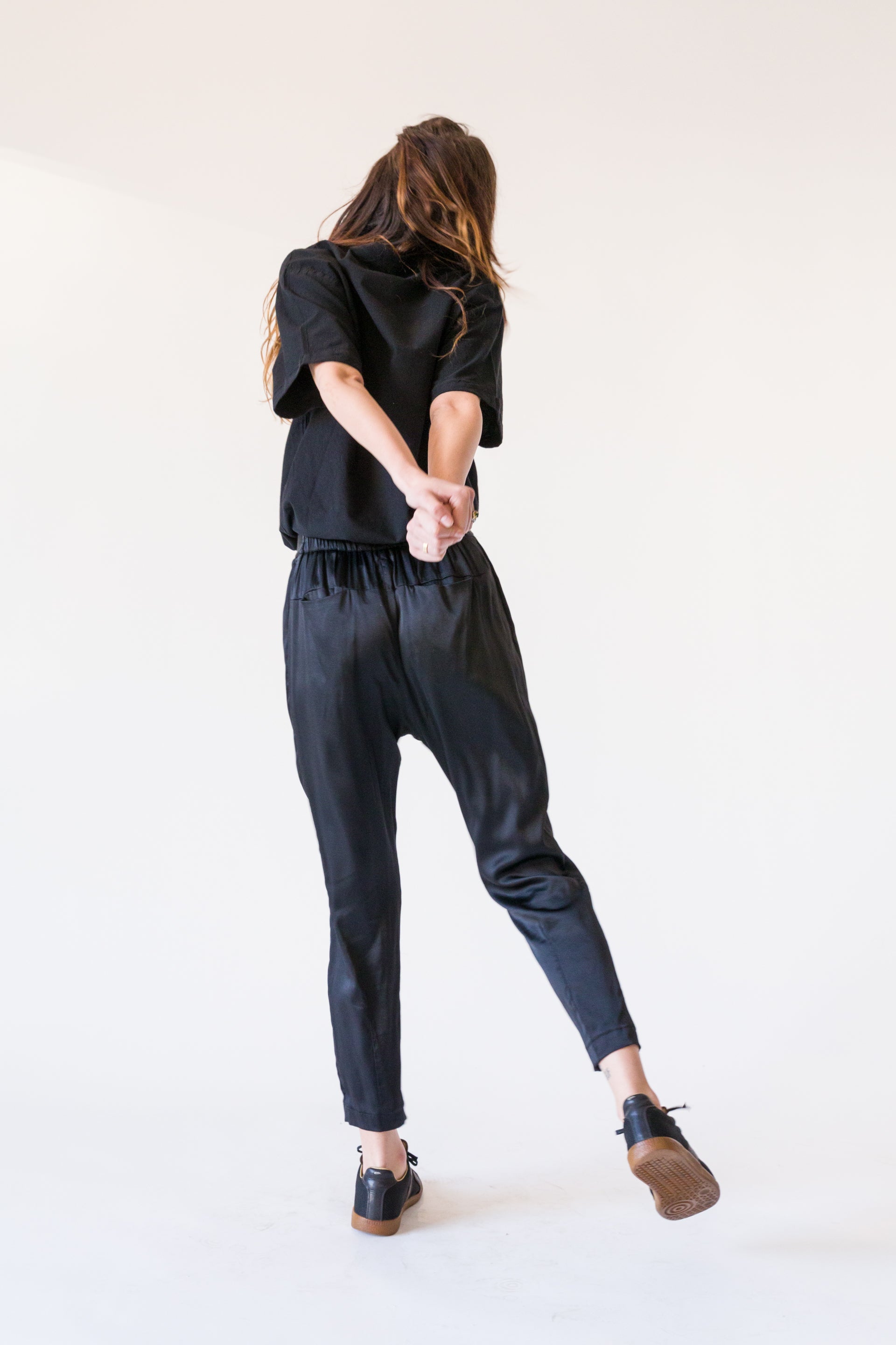 Unisex Souk Pant in Cupro Silk