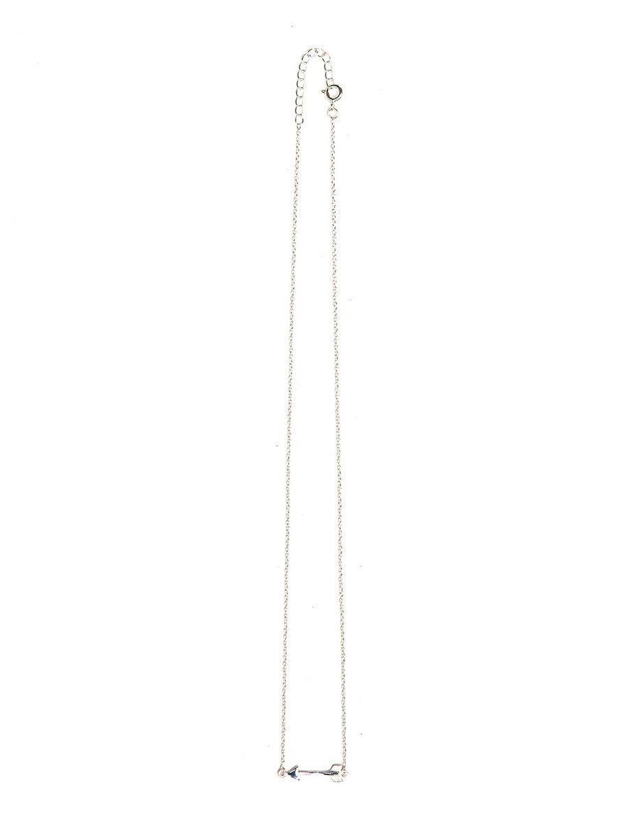 Wandering Arrow Sterling Necklace