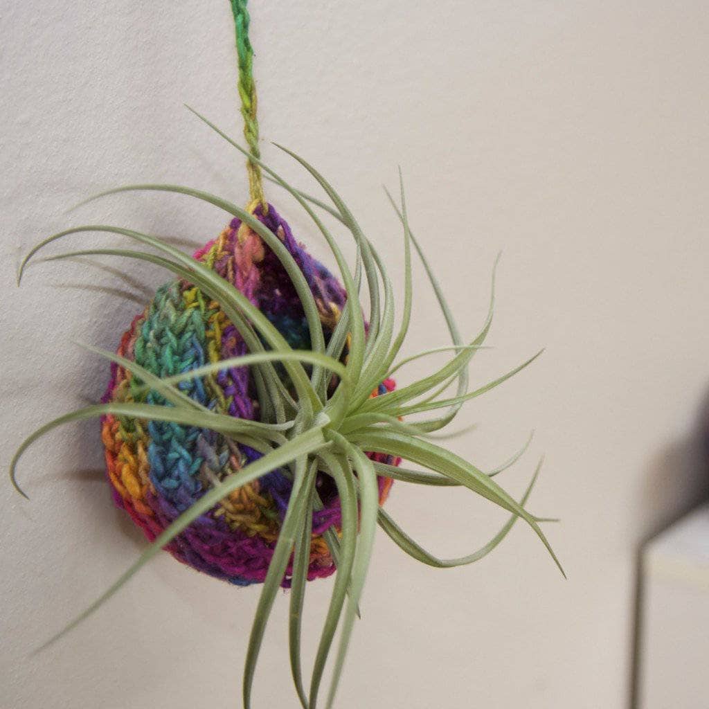 Tiered Air Plant Hanger Knit or Crochet Kit