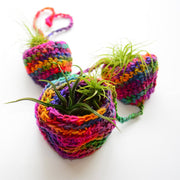 Tiered Air Plant Hanger Knit or Crochet Kit