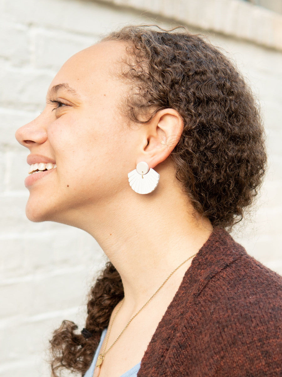 Seashell Clay Earrings
